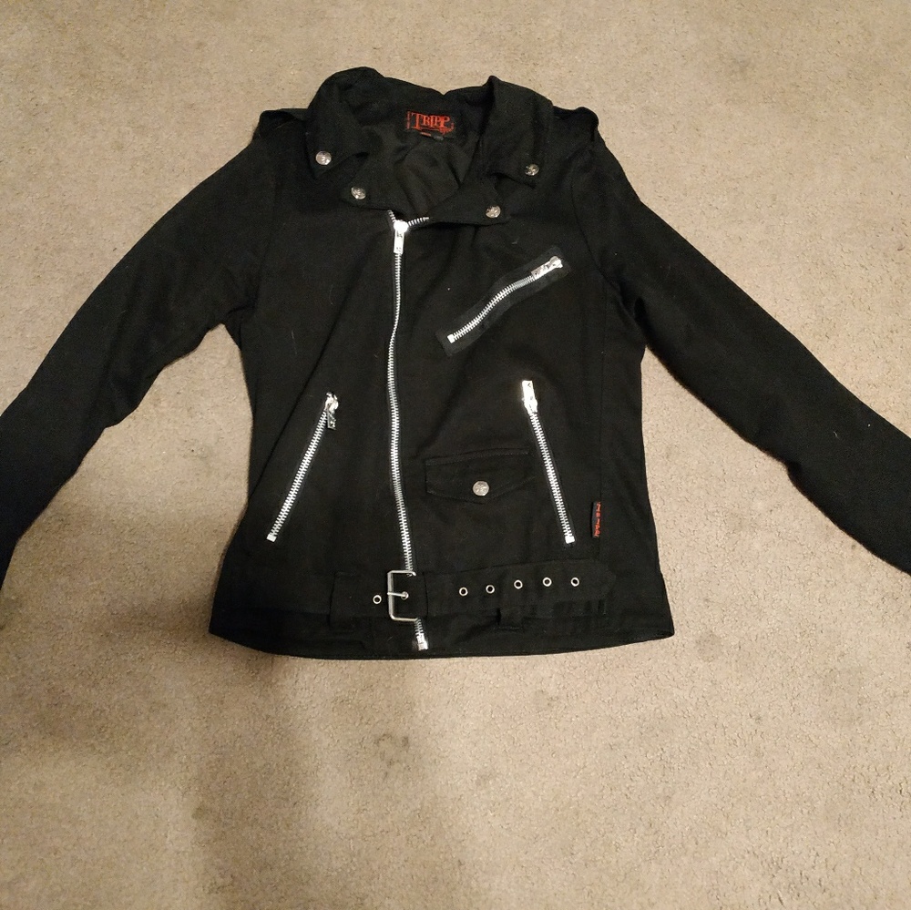 Tripp nyc mens moto jacket size M